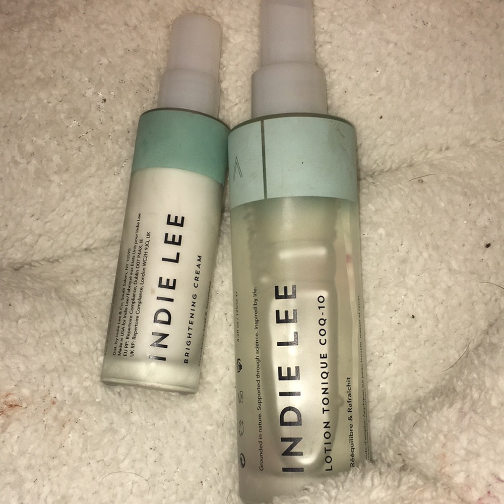 Indie lee Brightening Cream and Toner set